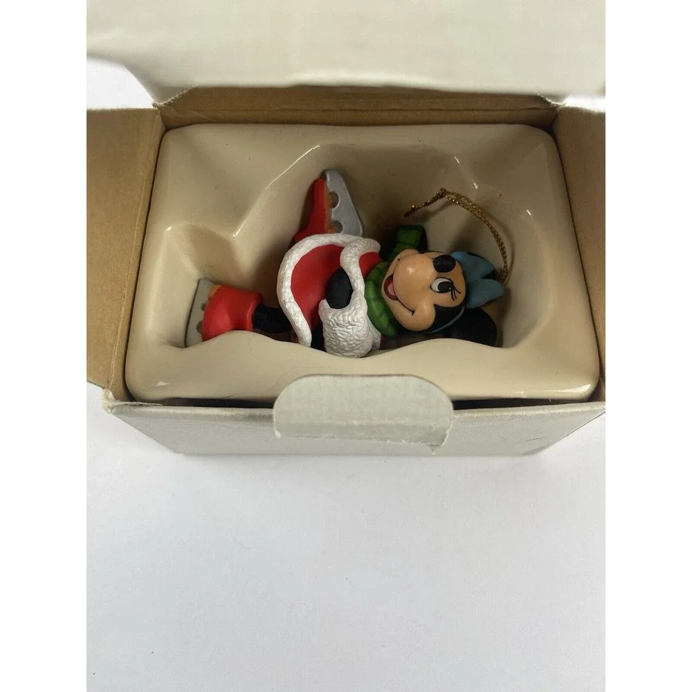 Vintage Disney Grolier Ice Skating Minnie Mouse‎ The Magic of Christmas Ornament